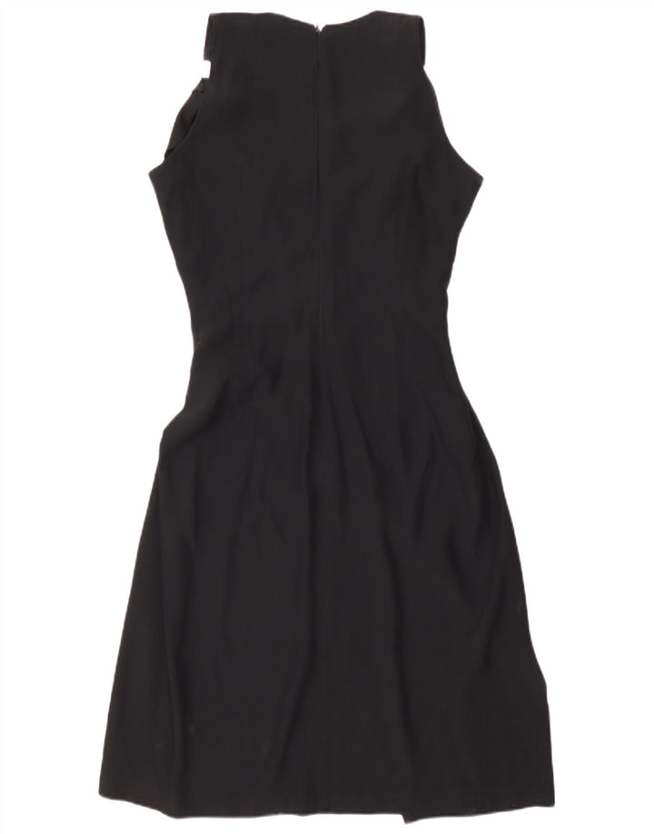 Gattinoni Dame Ærmeløs Skede Kjole IT 42 Medium Sort Viscose