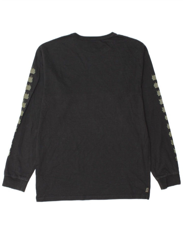 Vans Herre Classic Fit Grafisk Top Langærmet Medium Sort Geometrisk Bomuld
