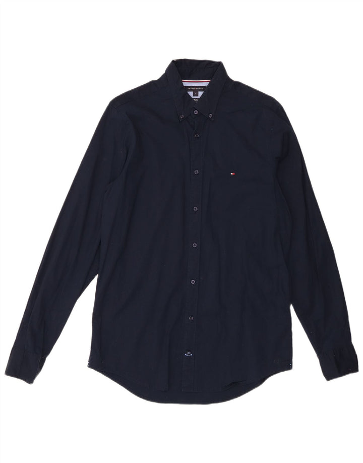 Tommy Hilfiger Herre Slim Fit skjorte Medium Navyblå Bomuld