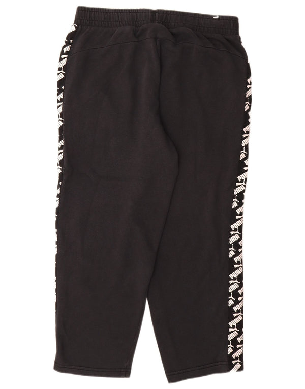 Puma Herre Graphic Crop Træningsdragt Bukser Joggers Large Sort