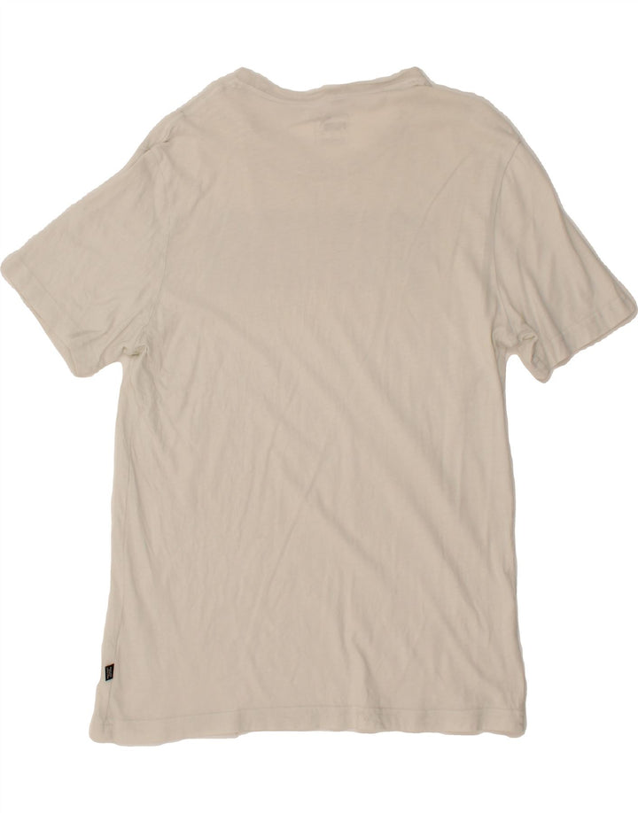 PUMA Mens Graphic T-Shirt Top Medium White Cotton Vintage Puma and Second-Hand Puma from Messina Hembry 