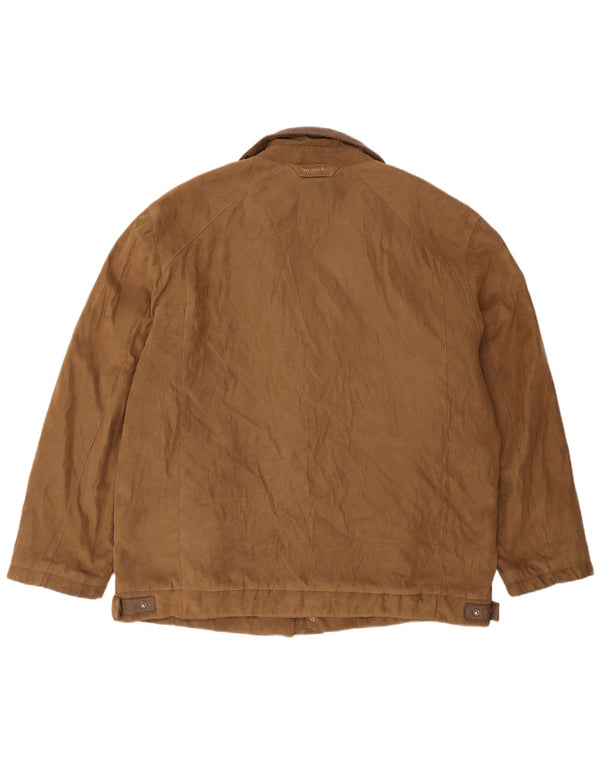 Douglas Herre Ruskindsjakke UK 46 3XL Beige Læder
