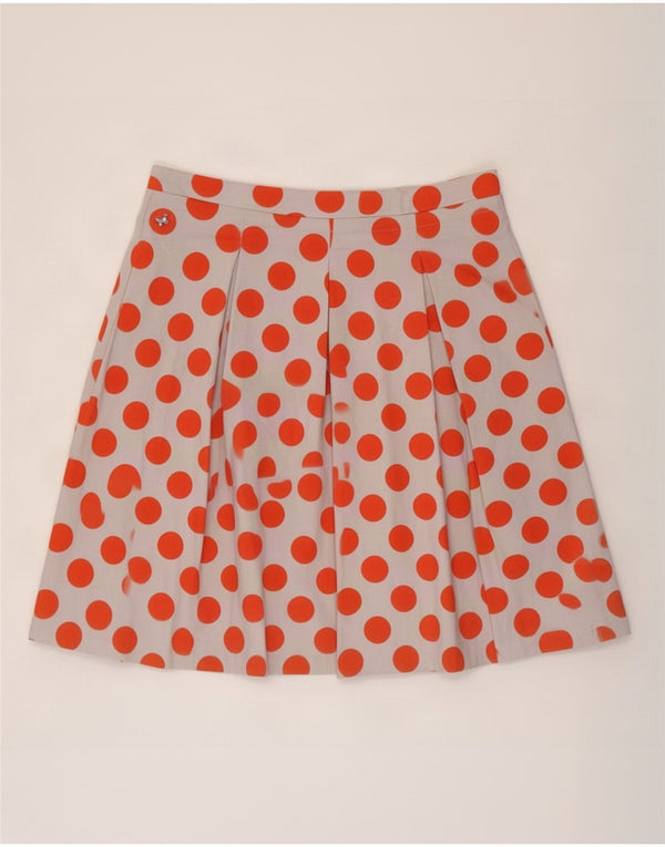 Giorgia & Johns Womens A-Line Skirt IT 46 Large W30 Blue Polka Dot