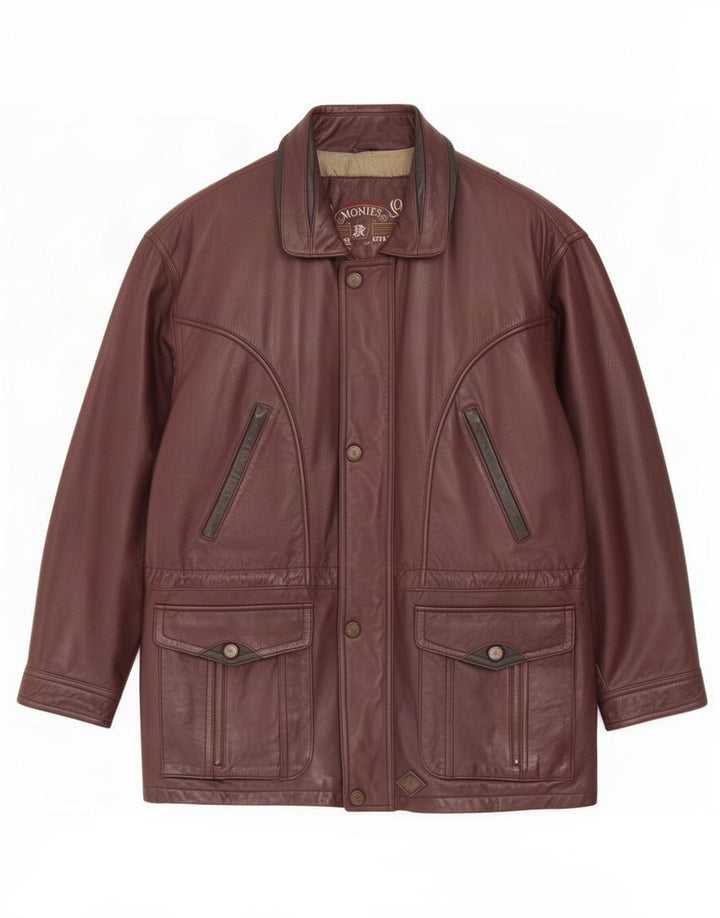 Montes Herre Læderjakke UK 44 2XL Brun