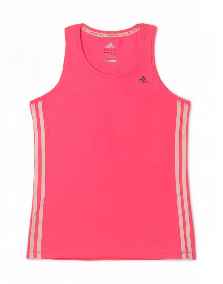 Adidas Dame Climacool Vest Top UK 12/14 Medium Pink Polyester