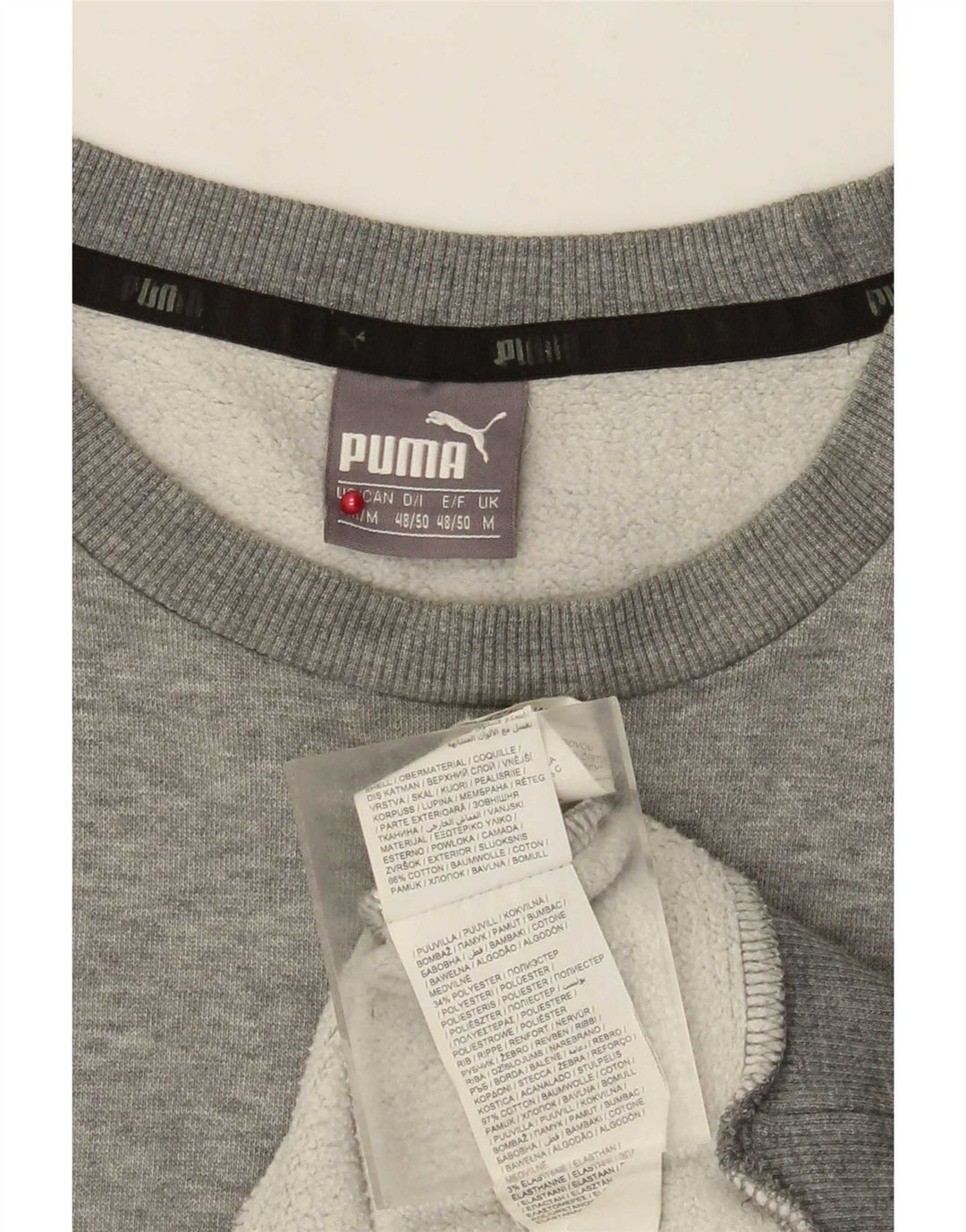 Puma Herre grafisk sweatshirt Jumper Medium Grey Flecked Bomuld
