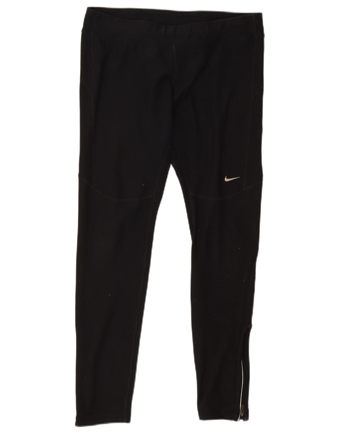 Nike Dame Dri Fit Leggings UK 16 Large Black Polyester