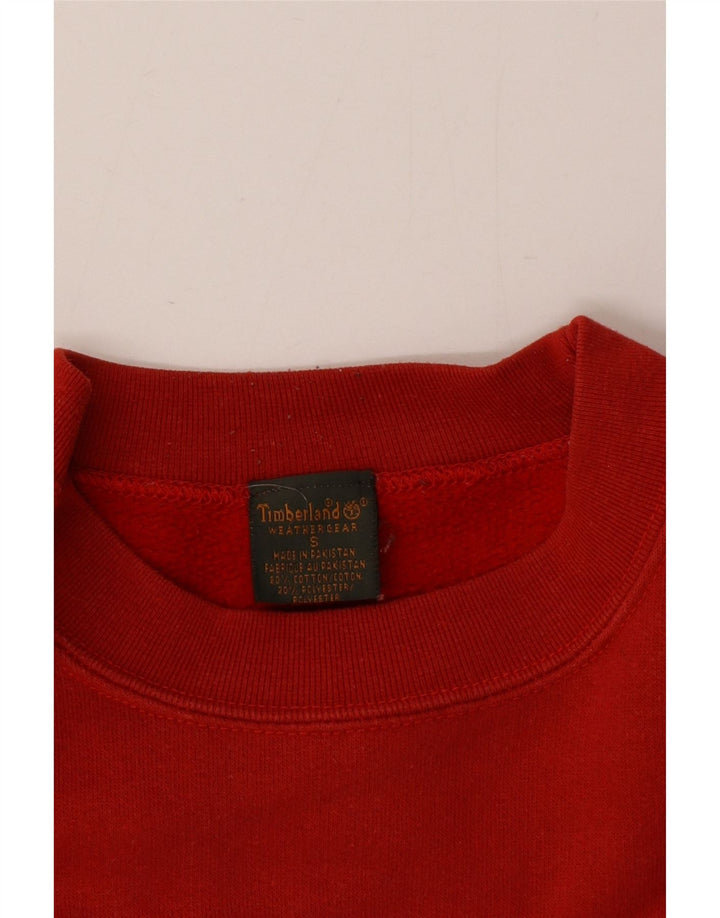 Timberland Herre grafisk sweatshirt jumper lille rød bomuld