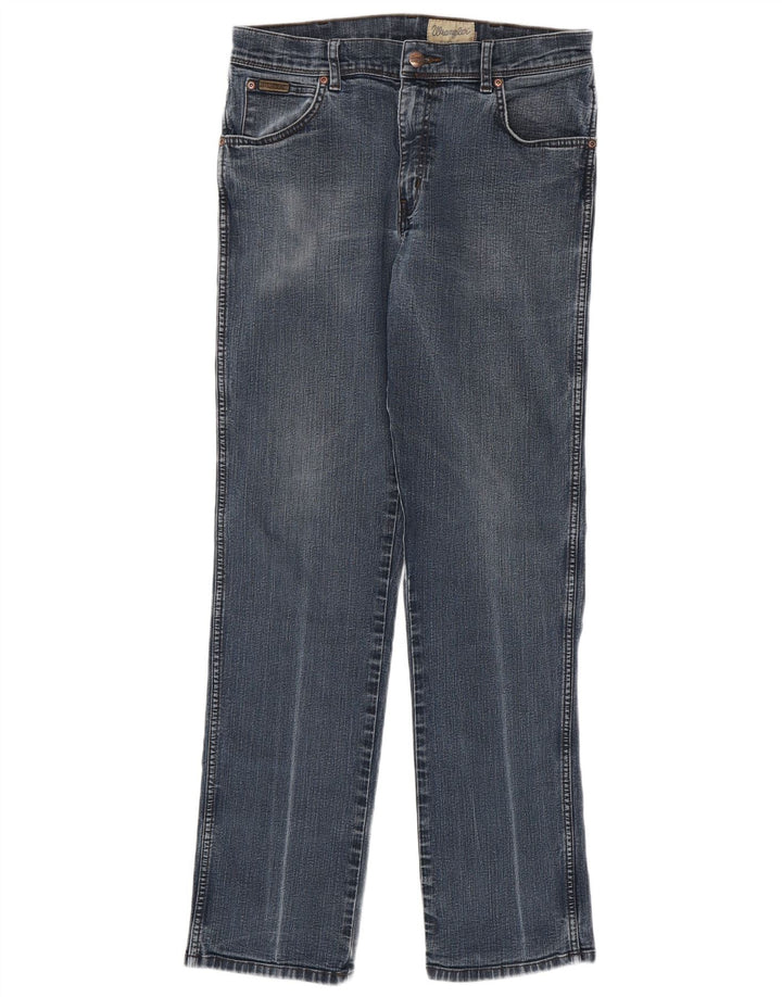 WRANGLER Herre Texas Straight Jeans W33 L34 Blå