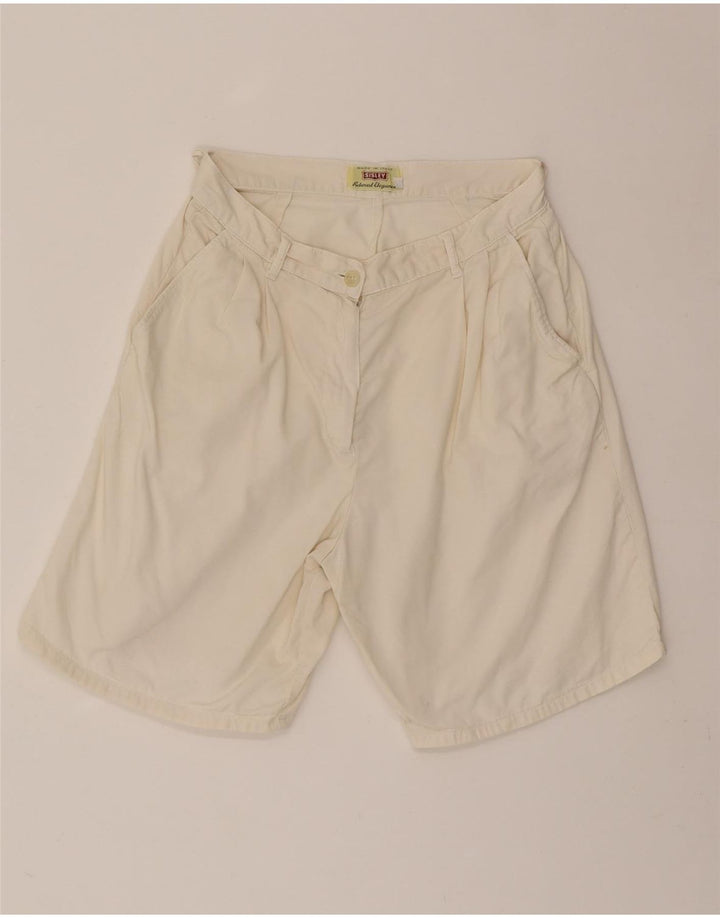 SISLEY Womens Chino Shorts W30 Medium White Vintage Sisley and Second-Hand Sisley from Messina Hembry 