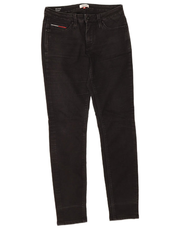 Tommy Hilfiger Dame Mid Rise Skinny Jeans W29 L30 Sort Bomuld