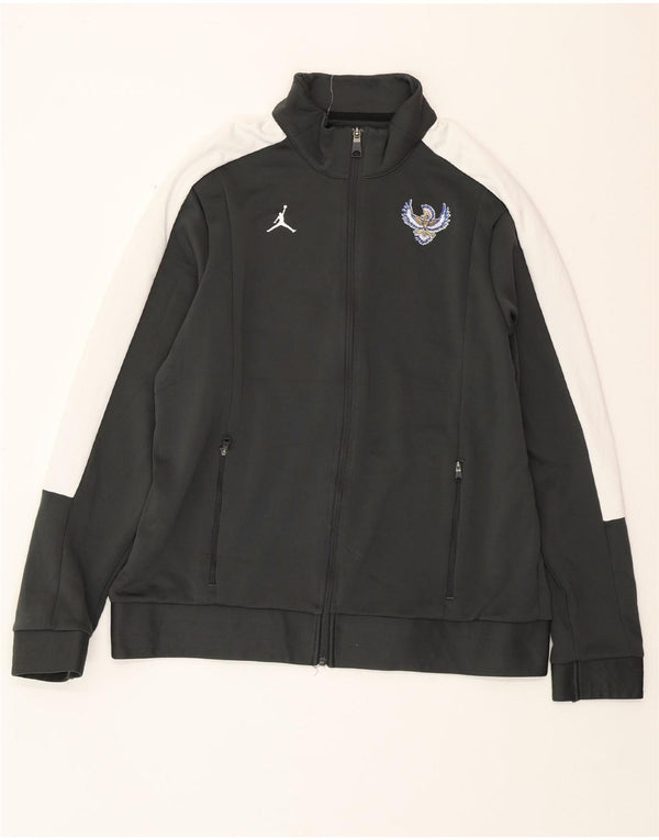 JORDAN Træningsdragt til mænd Topjakke XL Grøn Colourblock Polyester