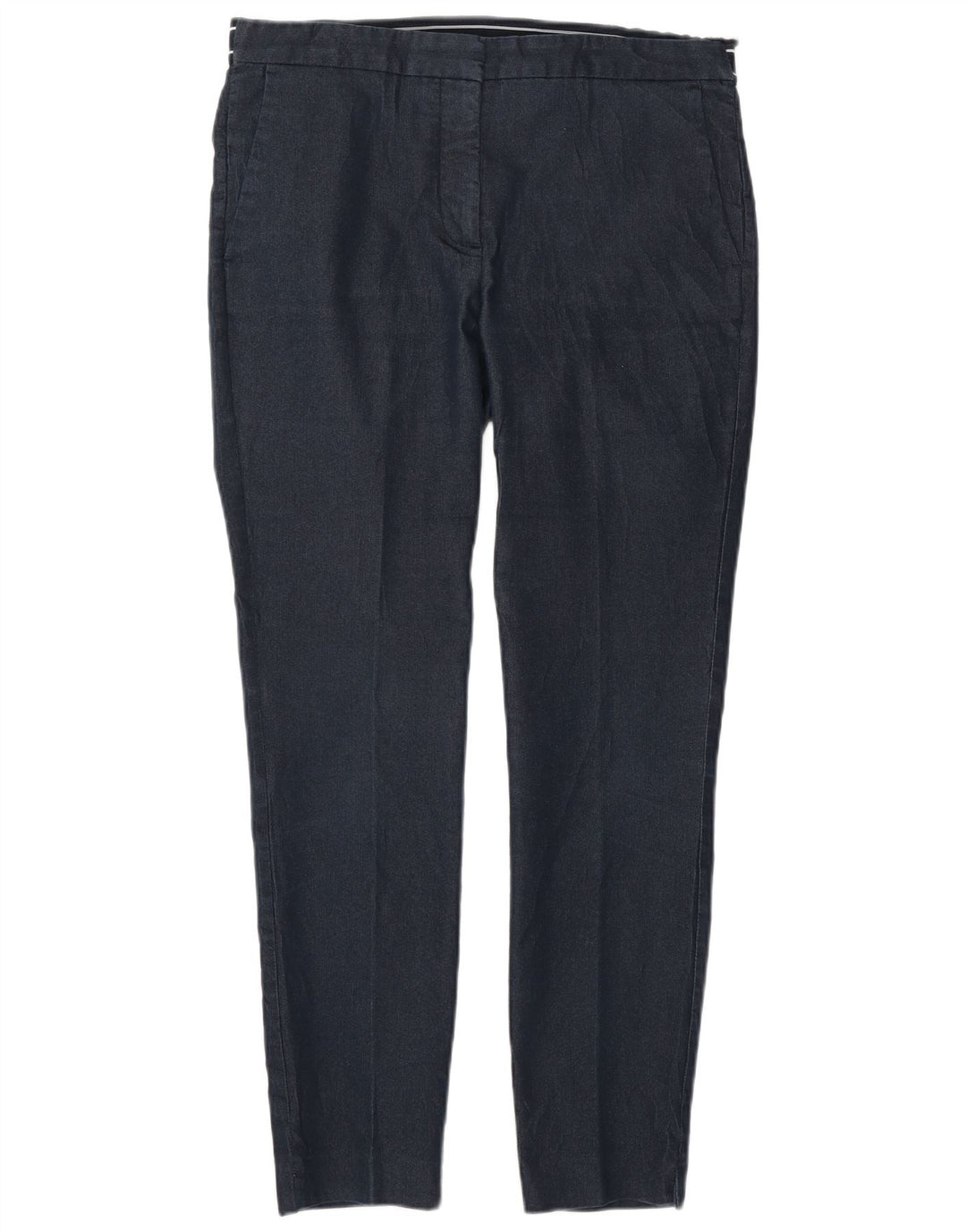 ZARA Womens Slim Chino Trousers Medium W32 L27 Navy Blue