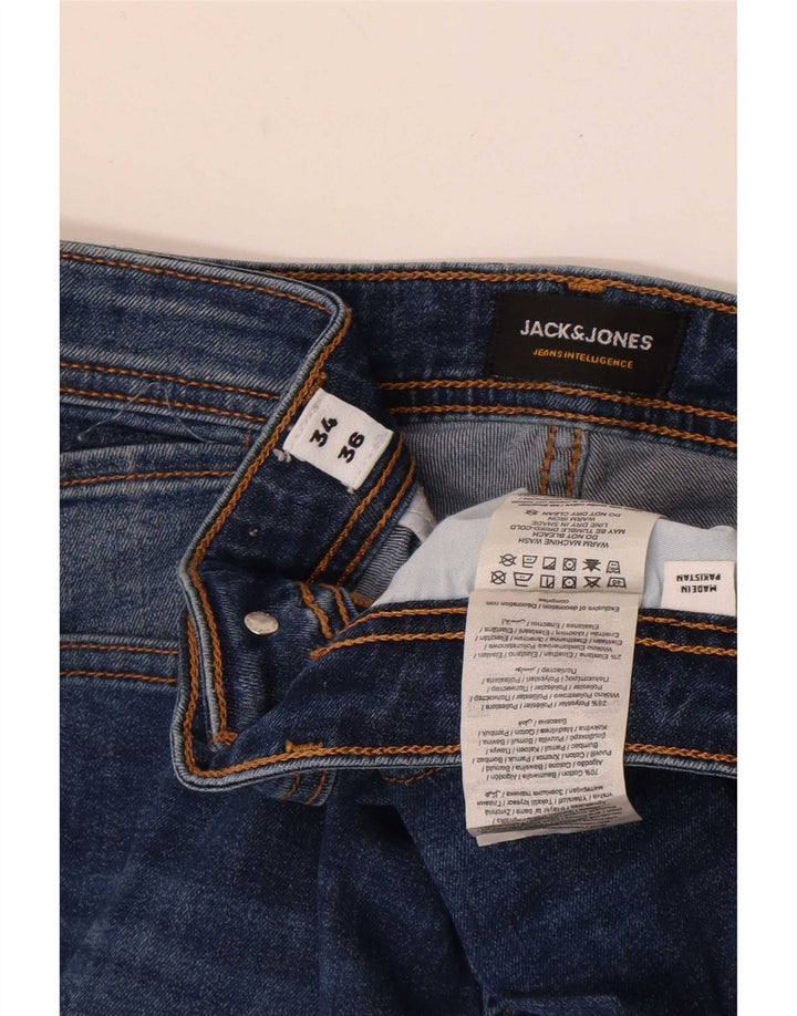Jack & Jones Herre Slim Jeans W34 L36 Blå Bomuld