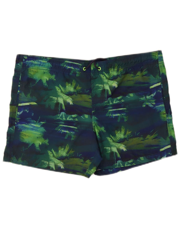 Sundek Herre badeshorts Medium Navy Blue Colourblock Polyester Hawaiian