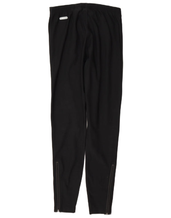 Nike Womens Dri Fit Leggings UK 14 Medium Navy Blue Polyester