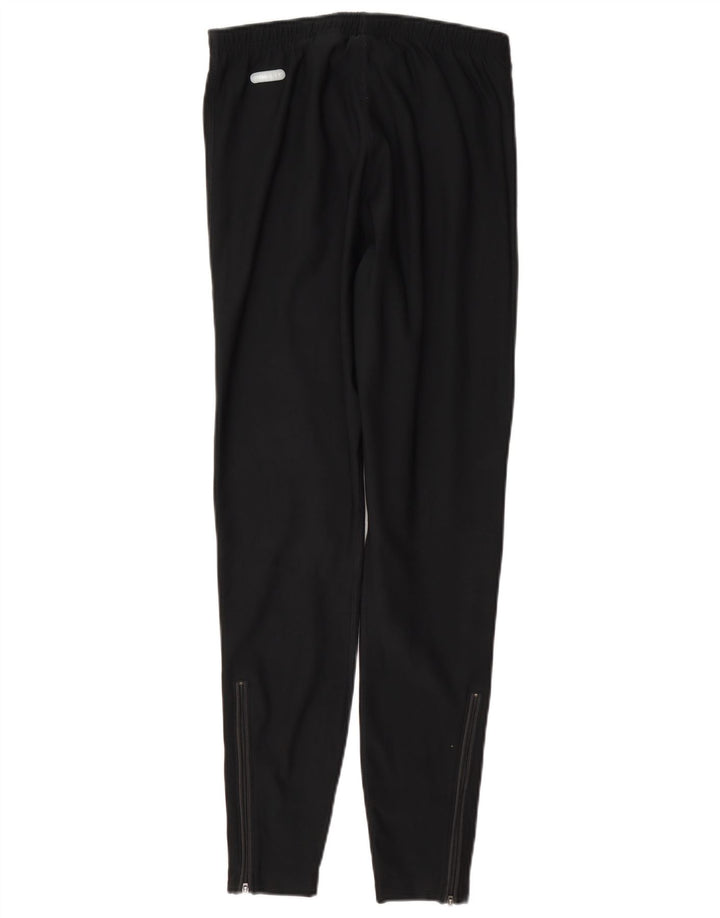 Nike Dame Dri Fit Leggings UK 14 Medium Navy Blue Polyester