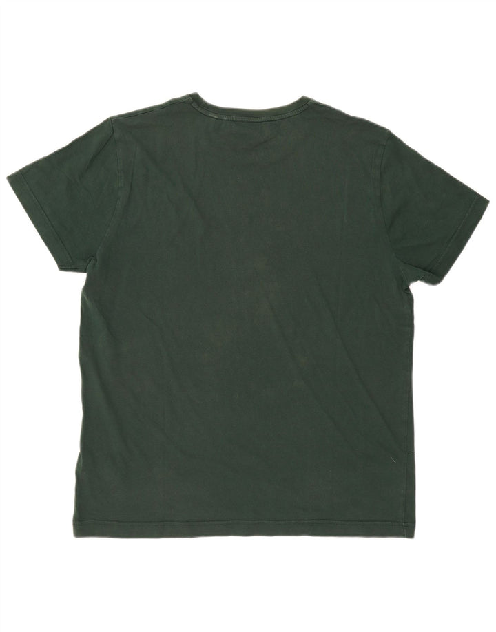 Gant Herre grafisk T-shirt Top Stor grøn bomuld