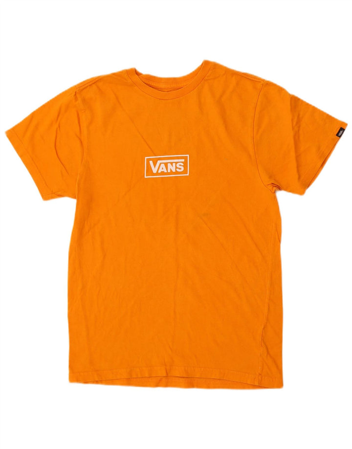 Vans Herre Custom Fit Grafisk T-Shirt Top Lille Orange Bomuld