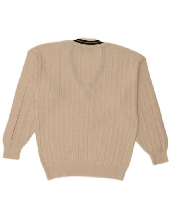 Il Granchio Herre V-hals sweater Medium Off White
