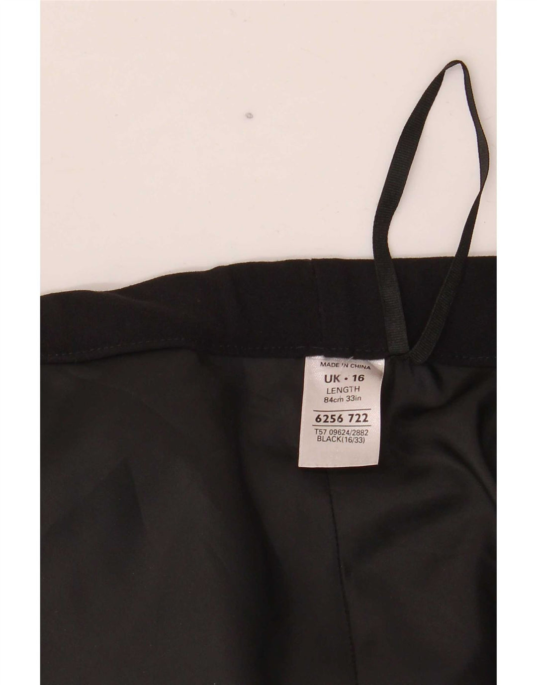 Marks & Spencer Kvinder abstrakt mønster A-line nederdel UK 16 Large W40 Black