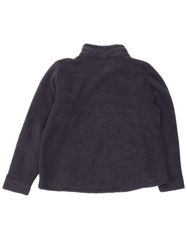 Marks & Spencer Dame Oversized Fleecejakke UK 18 XL Navy Blue Polyester