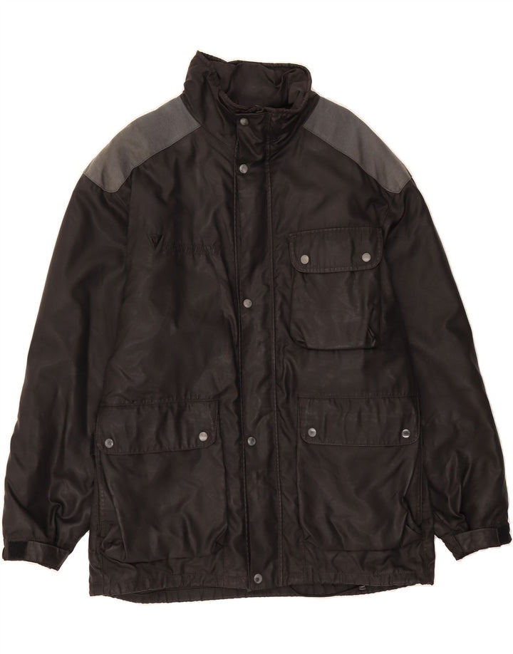 DAINESE Mens Windbreaker Coat IT 52 XL Black Colourblock Polyamide Vintage Dainese and Second-Hand Dainese from Messina Hembry 