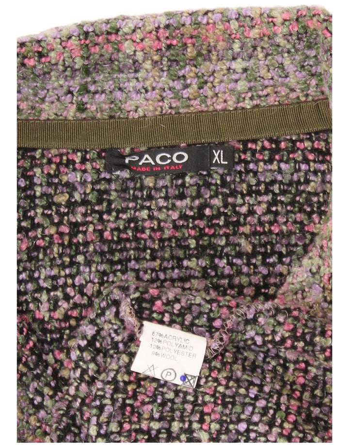 Paco Dame 5-knaps blazerjakke UK 18 XL Flerfarvet ternet akryl