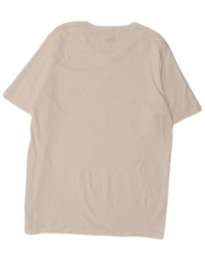 Hugo Boss Herre T-Shirt Top 2XL Hvid Bomuld
