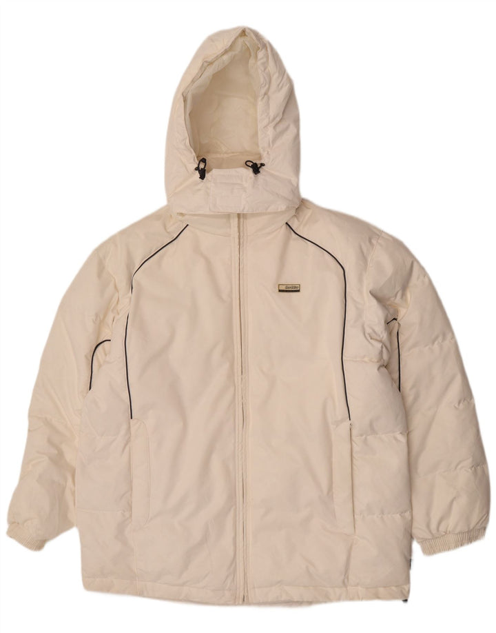 Lotto Herre hættepolstret jakke UK 42 XL Off White Polyester