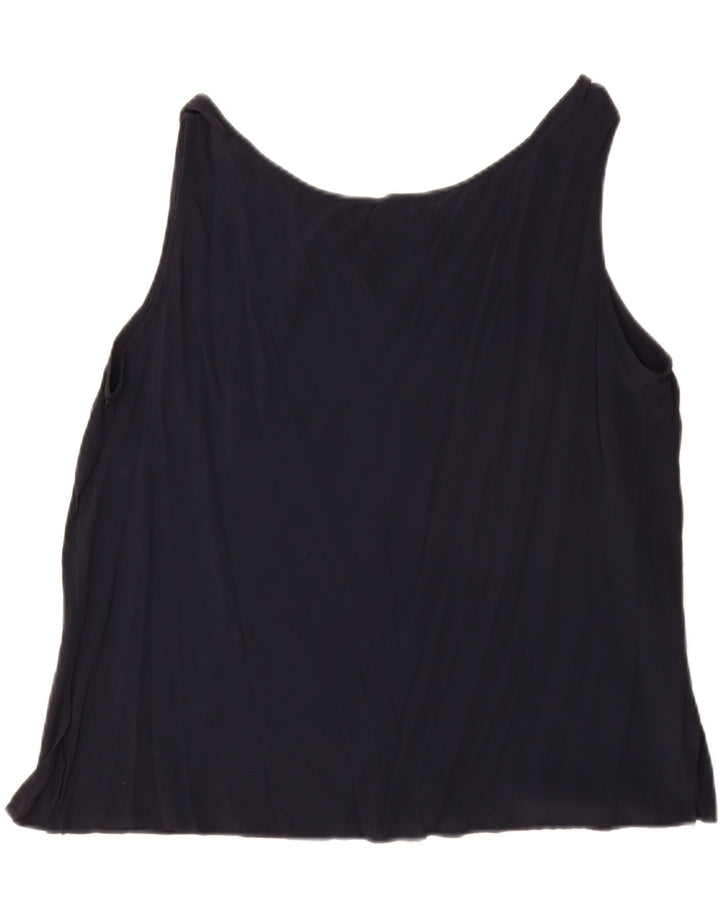 Vintage Damevest Top IT 50 XL Sort Acetat