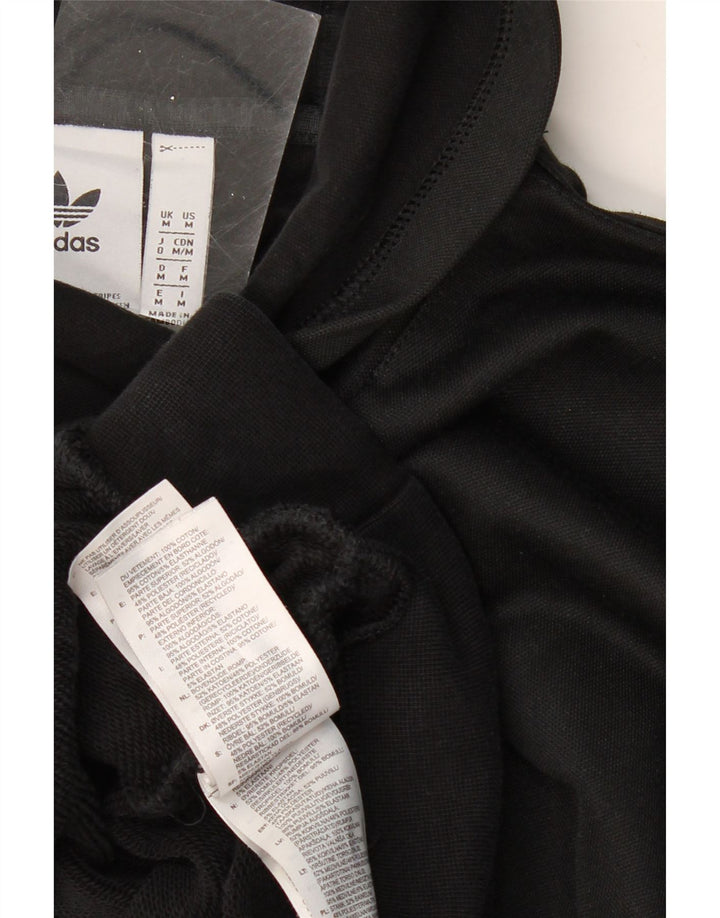 ADIDAS Grafisk hættetrøje til mænd mellem sort bomuld