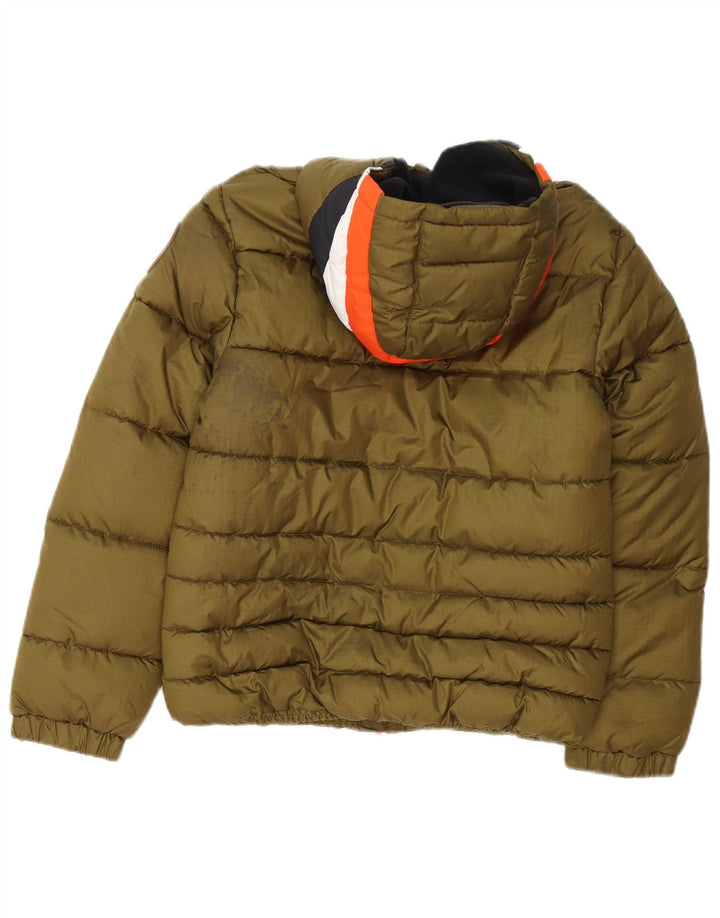 Levi's Boys Polstret Hættejakke 11-12 år Khaki Colourblock Polyester