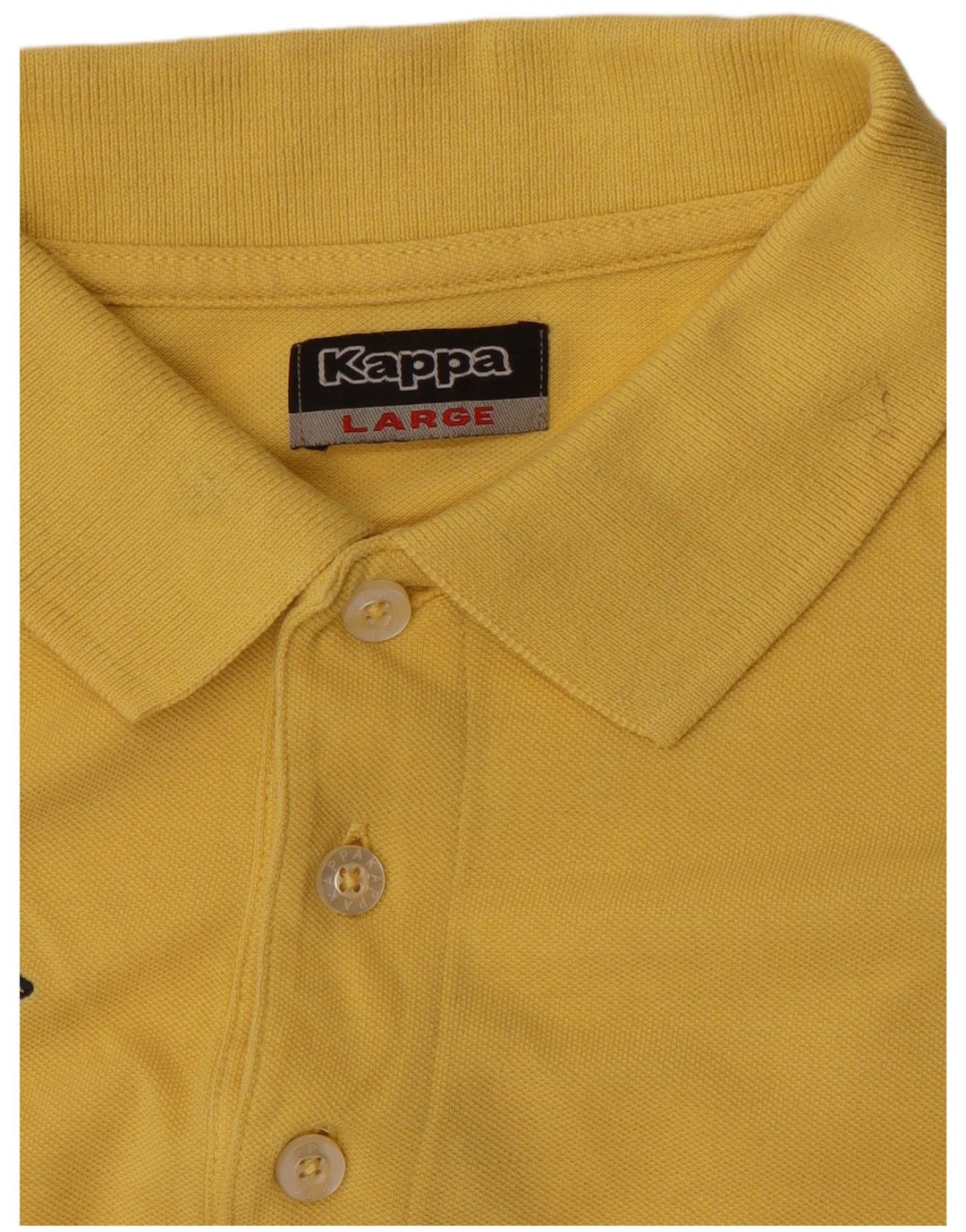 Kappa Herre Polo Shirt Stor Gul