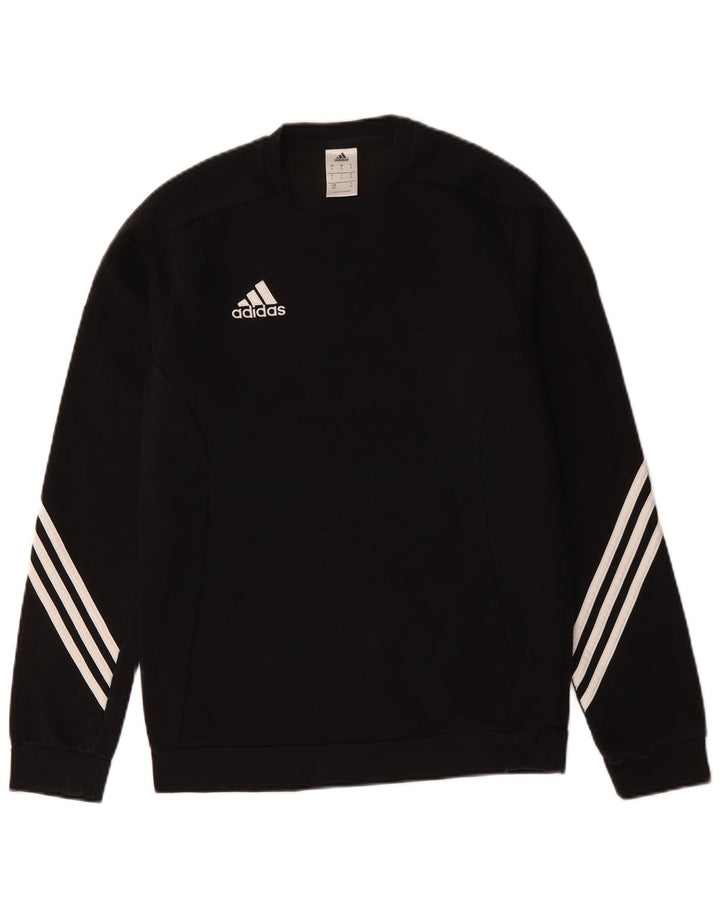 ADIDAS Sweatshirt til mænd, lille sort bomuld