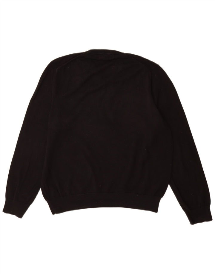 Marks & Spencer Herre V-hals sweater XL sort bomuld