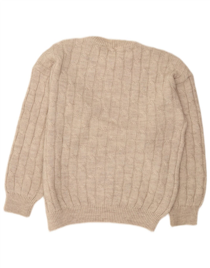 Supermaglia Herre Crew Neck Jumper Sweater Stor Beige