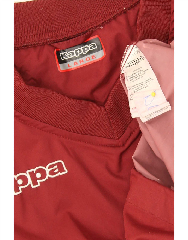 Kappa Herre Grafisk Top Langærmet Stor Rød Polyester