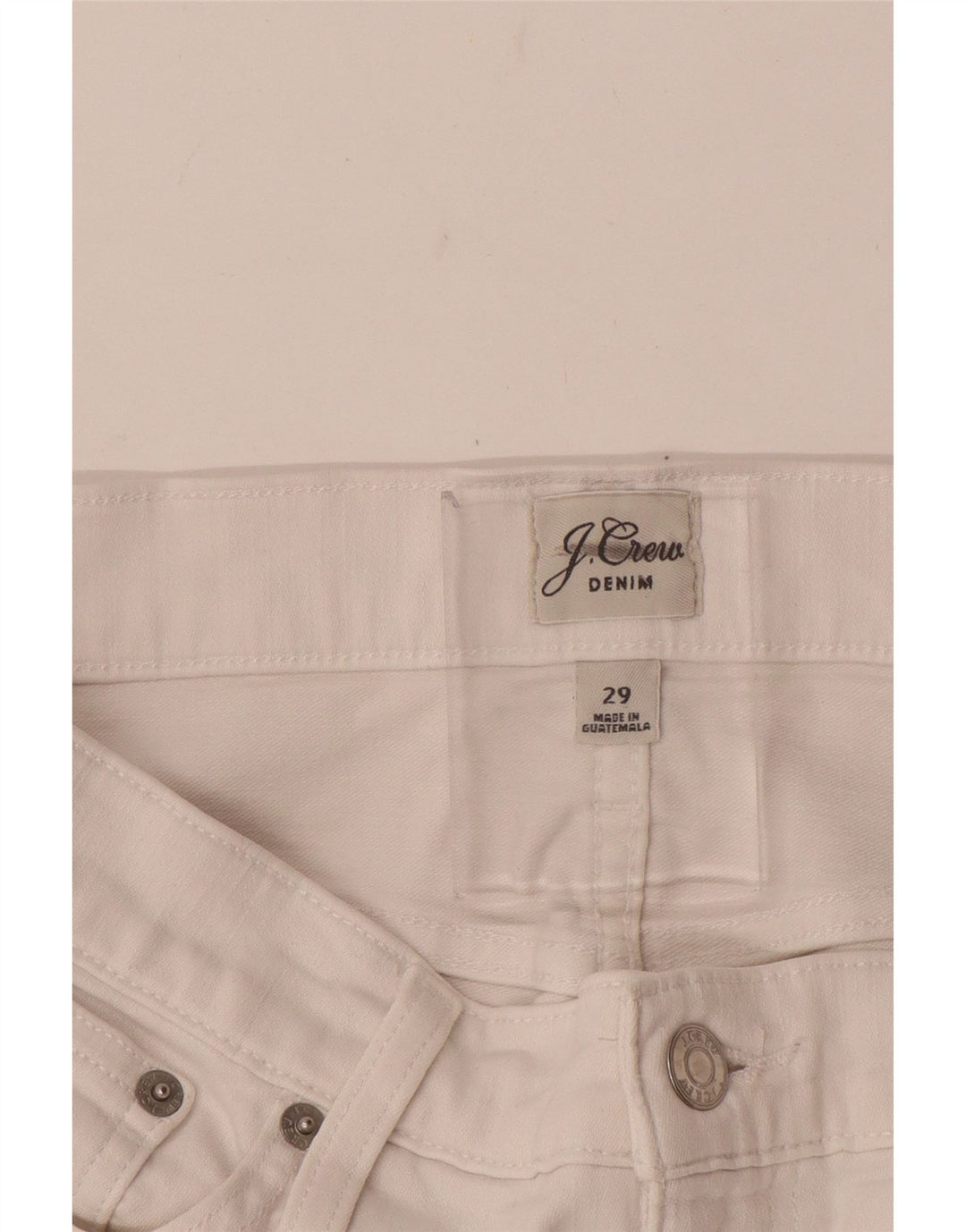 J. Crew Lige fritidsbukser til kvinder W29 L28 Hvid
