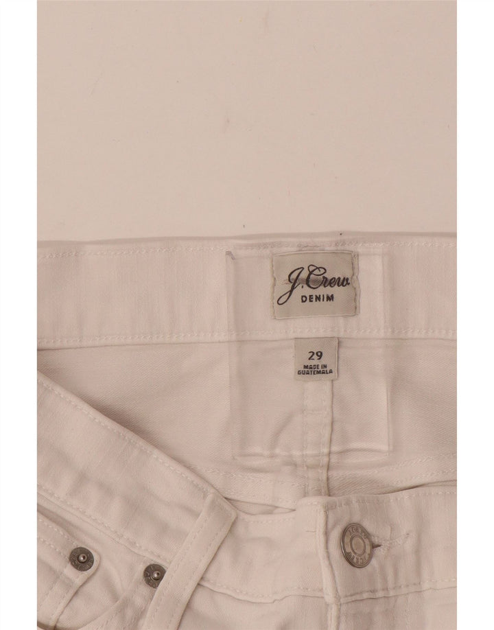 J. Crew Lige fritidsbukser til kvinder W29 L28 Hvid