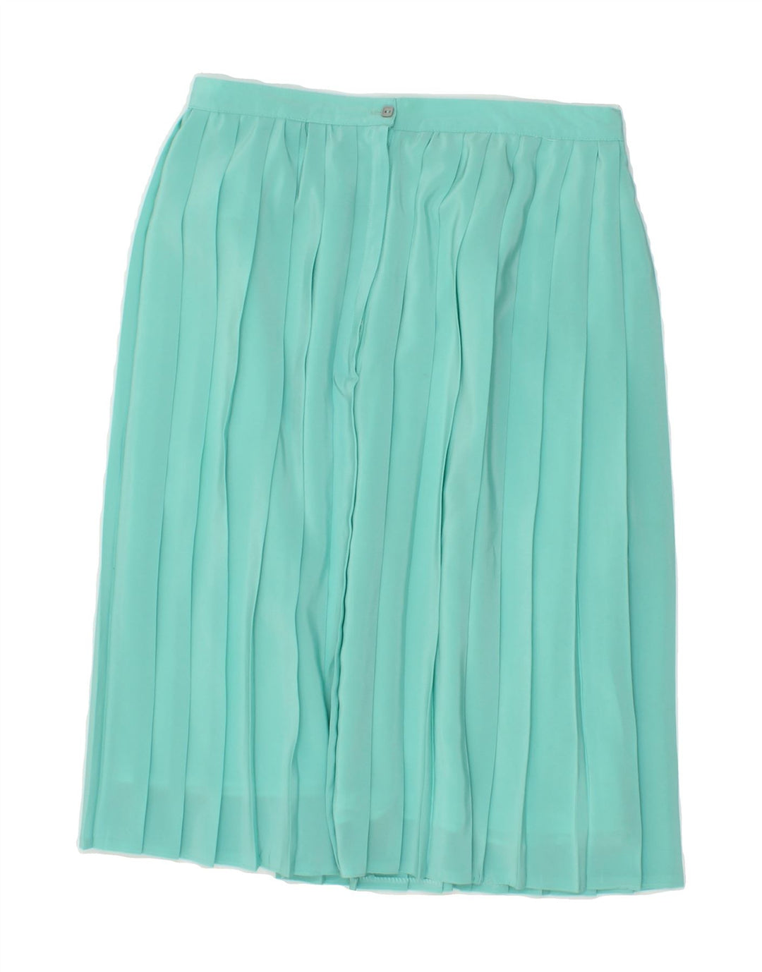 VINTAGE Womens Knife Pleated Skirt W28 Medium Turquoise Vintage Vintage and Second-Hand Vintage from Messina Hembry 