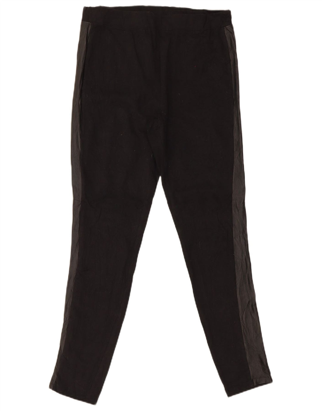 Dkny Womens Leggings UK 14 Large Black Colourblock Bomuld
