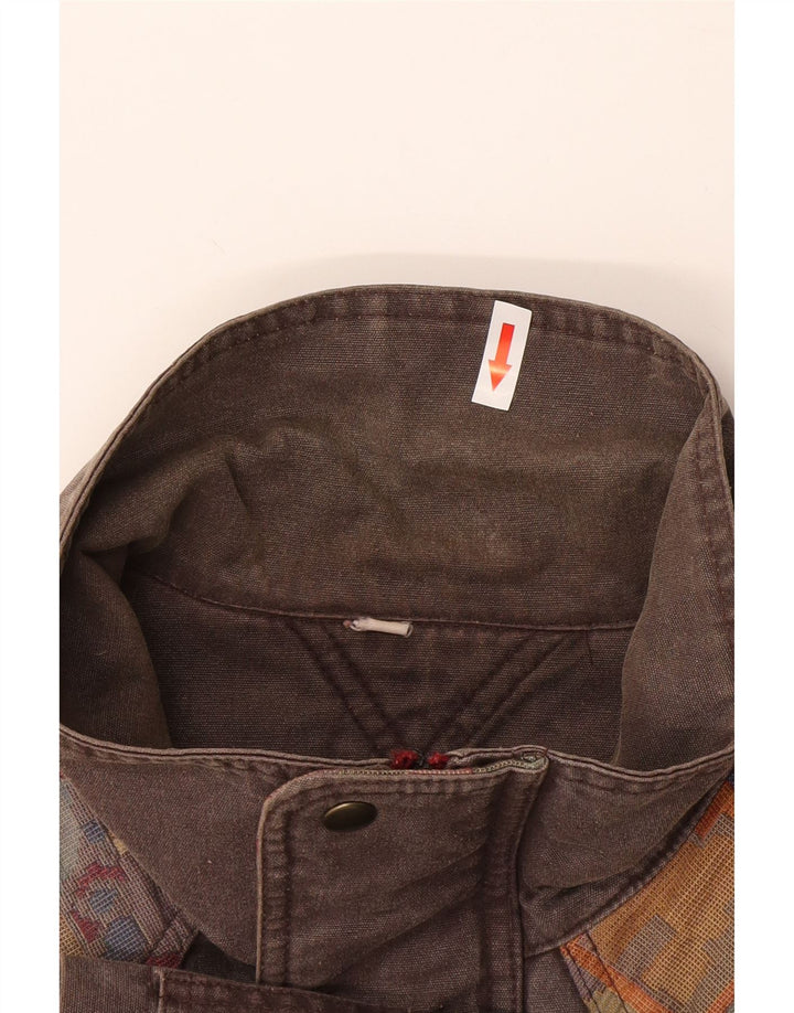 SALEWA Herre Utility Jacket UK 42 XL Grå Colourblock Bomuld