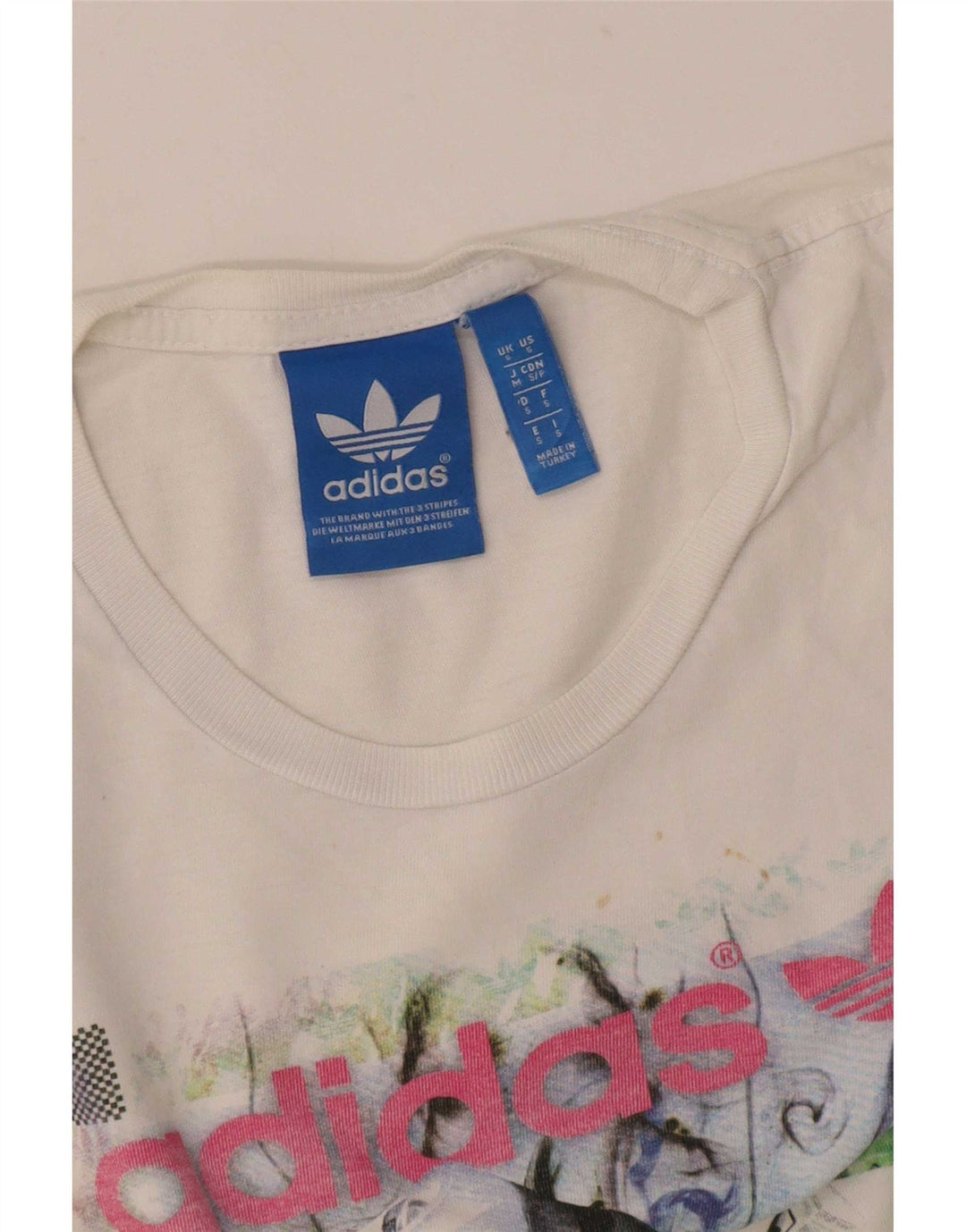 Adidas Grafisk T-shirt top til mænd, lille hvid
