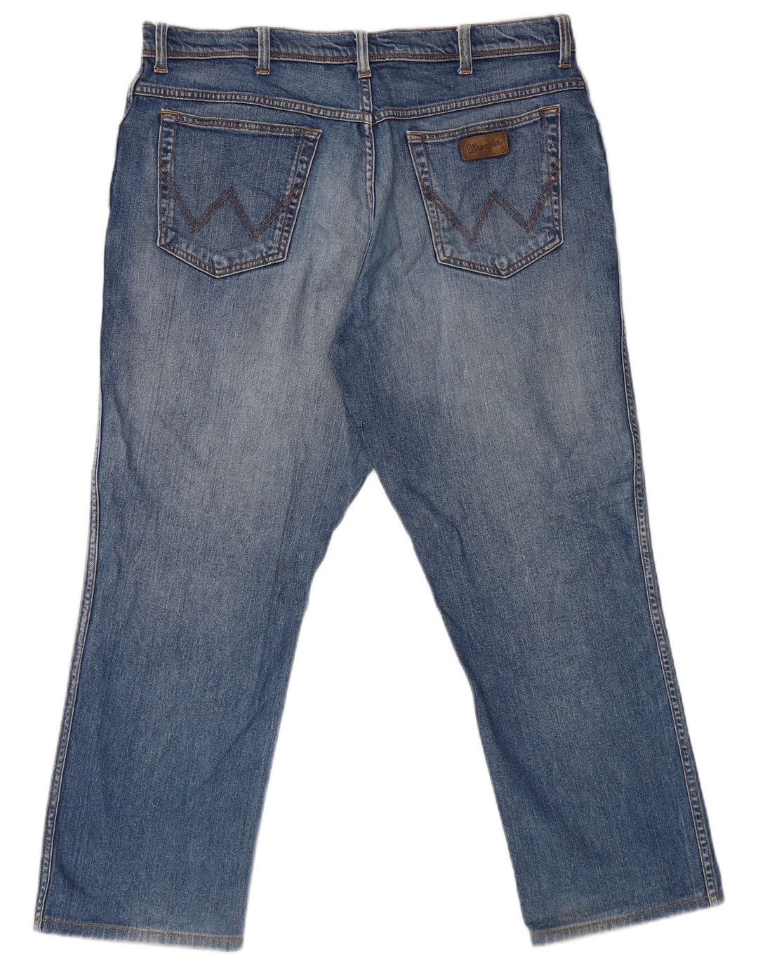 Wrangler Herre Texas Straight Jeans W38 L27 Blå Bomuld