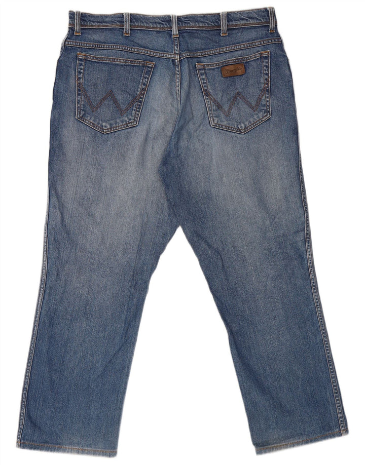 Wrangler Herre Texas Straight Jeans W38 L27 Blå Bomuld