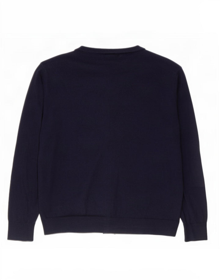 Gap Herre Cardigan Sweater Stor Marineblå Bomuld