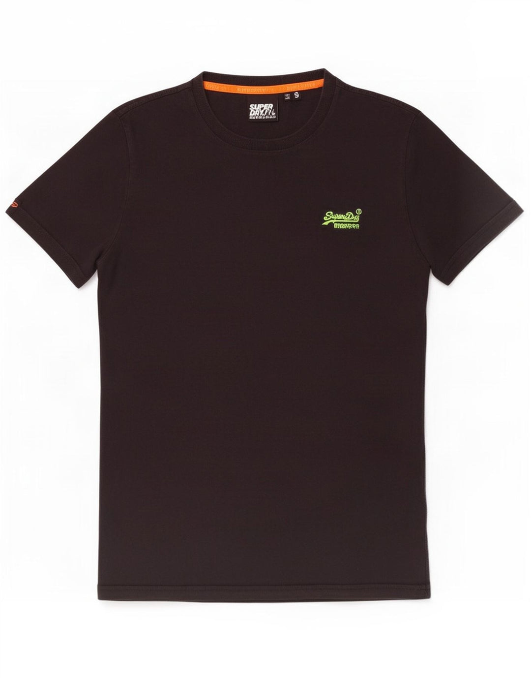 Superdry T-shirt top til mænd, lille sort bomuld