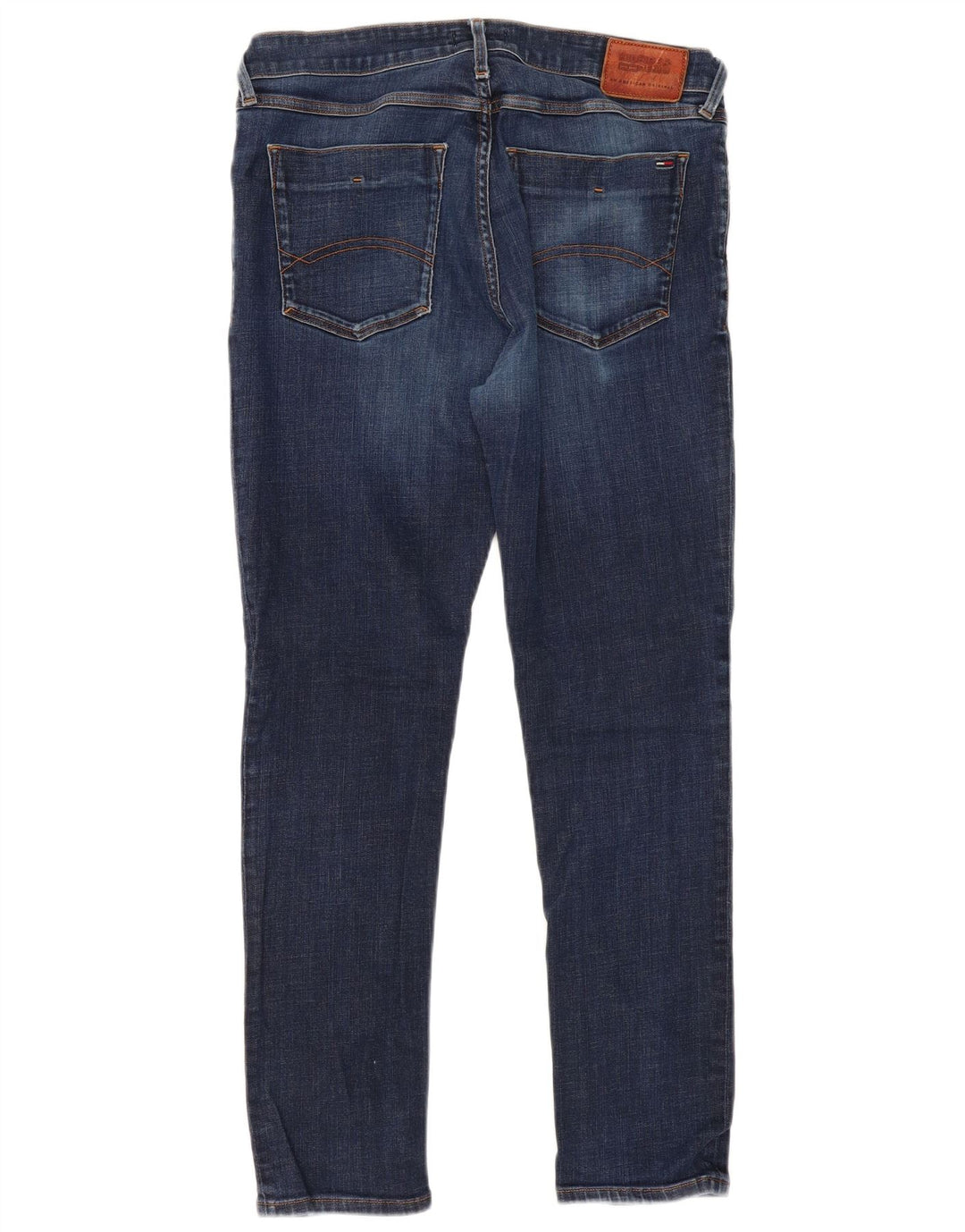 TOMMY HILFIGER Herre Slim Tapered Jeans W34 L30 Blå Bomuld