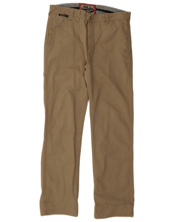 Superdry Lige Chinobukser til mænd W34 L32 Beige